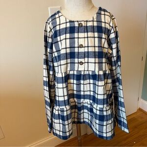 Hannah Andersson Plaid Popover